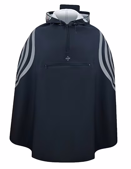 Korntex Super Premium Regenponcho Rotterdam mit Sichtfenster, Navy L, KX110