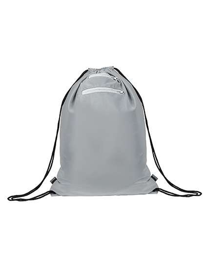 Korntex Sac de gym elastique Florence reflechissant, Silver 50 x 40 cm, KX112