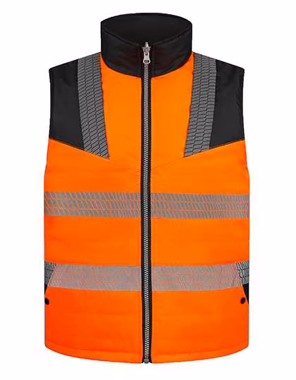Korntex Hi-Vis Wendbarer Softshell Bodywarmer Elbrus, Signal Yellow L, KX143