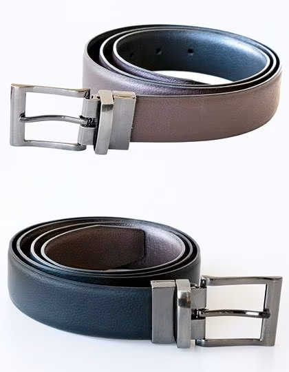 Korntex Ceinture réversible Schaffhausen noir-marron, Black/Brown One Size, KX152
