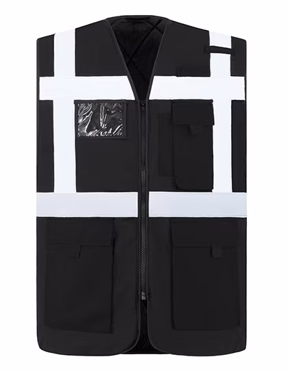 Korntex Gilet ad Alta Visibilità Foderato Wismar CO² Neutrale, Black S, KX165