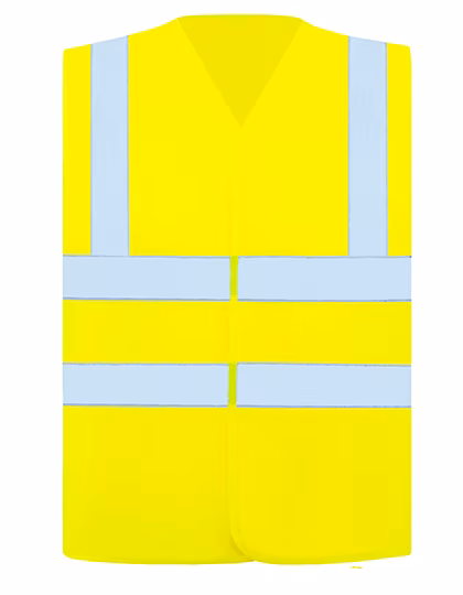 Korntex Comfort Sicherheitsweste Minden mit Reflexstreifen, Signal Yellow XXL, KX168