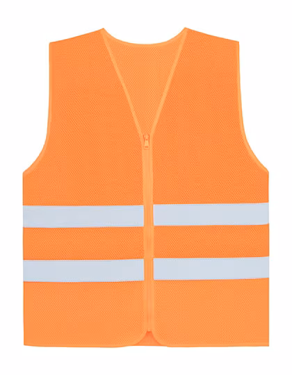Korntex Komfort Mesh Warnweste Rhodes CO² Neutral, Signal Orange 4XL/5XL, KX169