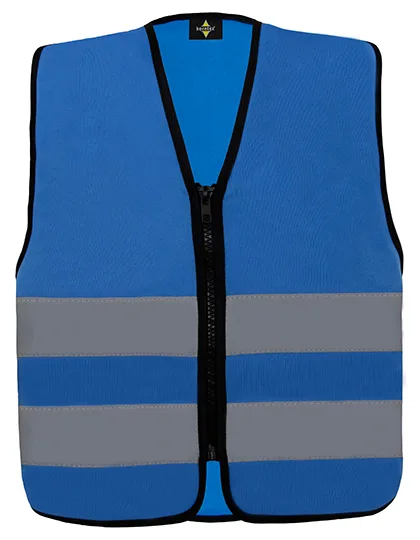 Korntex Hi-Vis Sicherheitsweste Aalborg für Kinder, Blue XXS (3/4 Jahre), KX201