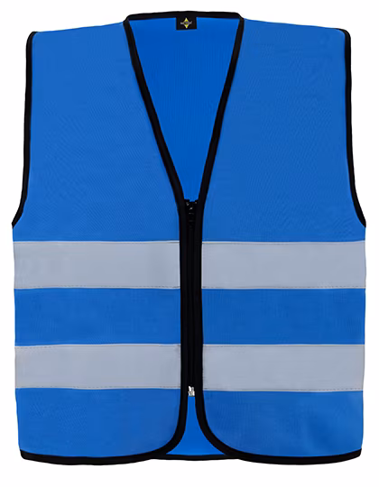 Korntex Gilet de sécurité haute visibilité Cologne avec fermeture éclair, Blue 4XL, KX217