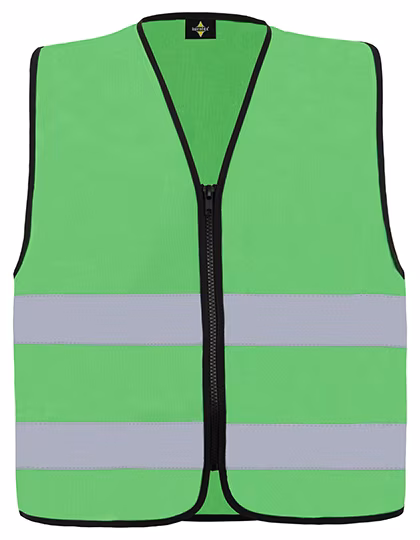Korntex Gilet ad Alta Visibilità Cologne con Zip, Neon Green 4XL, KX217