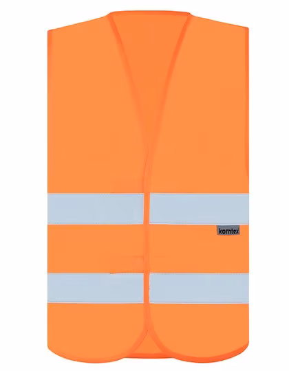 Korntex Robuste Hi-Vis Sicherheitsweste Goeppingen, Signal Orange L, KX505