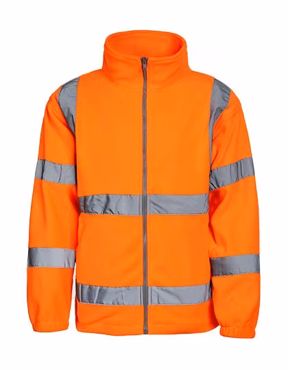 Korntex Hi-Vis Fleece Jacket Bergen with Reflectors, Signal Orange L, KX800