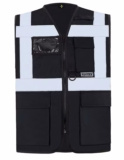 Korntex Executive Multifunctional Safety Vest Berlin Red M (KX802), KX802
