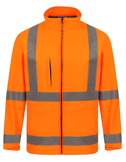 Korntex Veste softshell haute visibilité Turku avec polaire, Signal Orange L, KX807