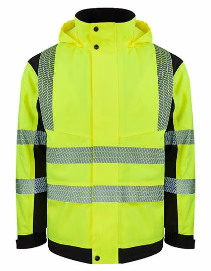 Korntex Giacca Softshell di Sicurezza Hi-Vis Copenhagen, Signal Yellow/Black S, KX812