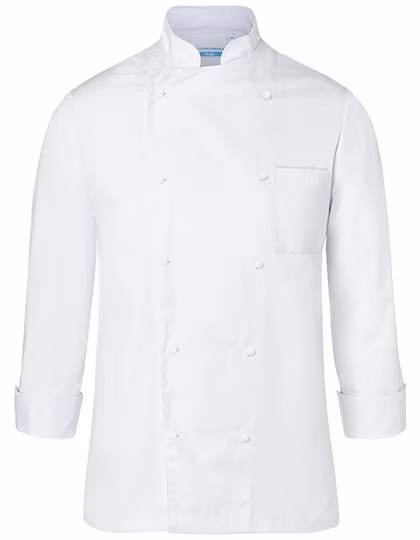 Karlowsky Chef's Jacket Basic with Chest Pocket White in, White M, KY007