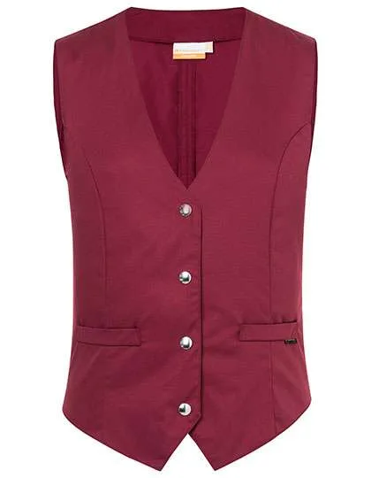 Karlowsky Damenweste Lena mit Taillenbandanpassung, Bordeaux (ca. Pantone 209C) 42, KY034