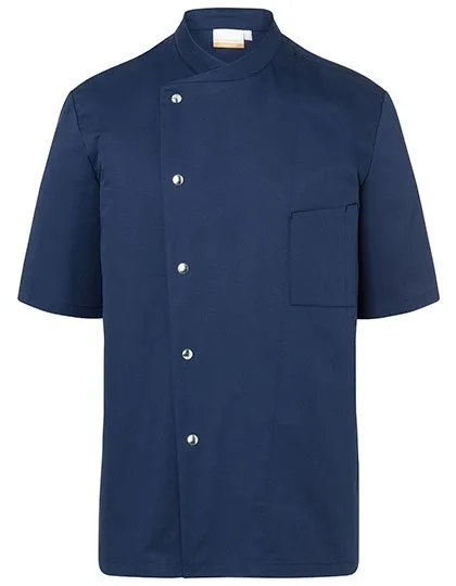 Karlowsky Kochjacke Gustav mit Druckknopfverschluss, Navy (ca. Pantone 533C) 54, KY037