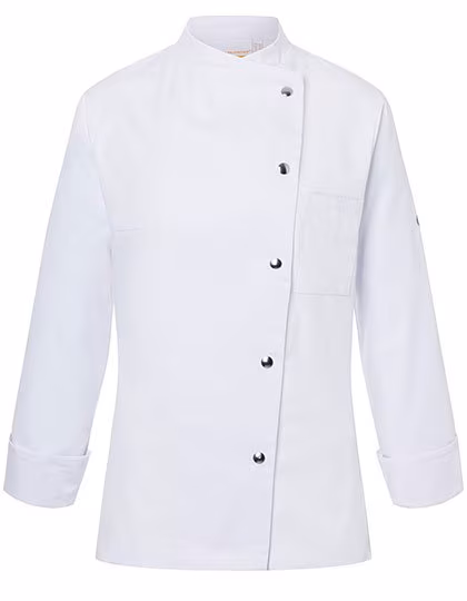 Karlowsky Veste de cuisinier Larissa avec poche poitrine, White 38, KY070