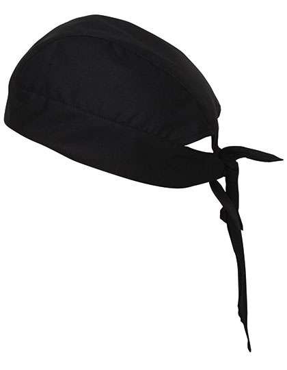 Karlowsky Bandana Alex aus robustem Leinwandgewebe, Black (ca. Pantone 419C) One Size, KY108