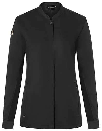 Karlowsky Damenkochjacke Green-Generation, taillierter Schnitt, Black (ca. Pantone 419C) 58, KY134