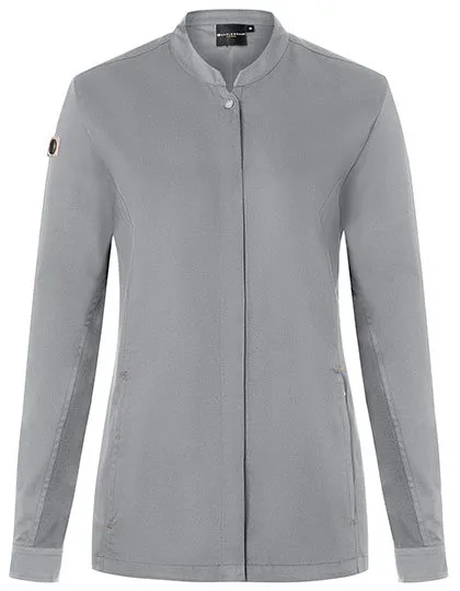 Karlowsky Damenkochjacke Green-Generation, taillierter Schnitt, Platinum Grey (ca. Pantone 4283C) 46, KY134