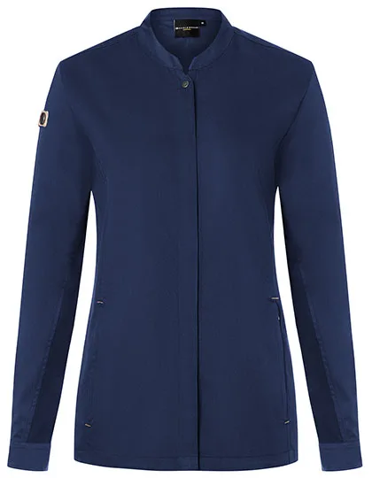 Karlowsky Damenkochjacke Green-Generation, taillierter Schnitt, Steel Blue (ca. Pantone 2380C) 38, KY134