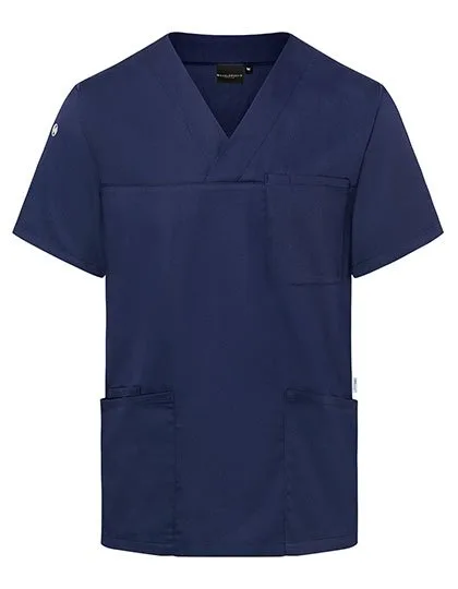 Karlowsky Herren-Schlupfkasack Essential mit Taschen, Navy (ca. Pantone 533C) 5XL, KY139
