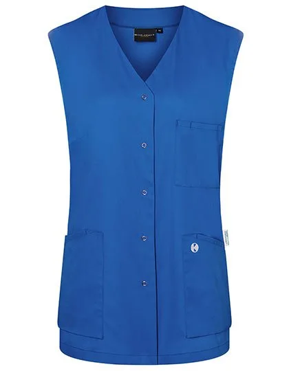 Karlowsky Ärmelloser Damenkasack Essential mit Taschen, Royal Blue (ca. Pantone 3506C) 50, KY141