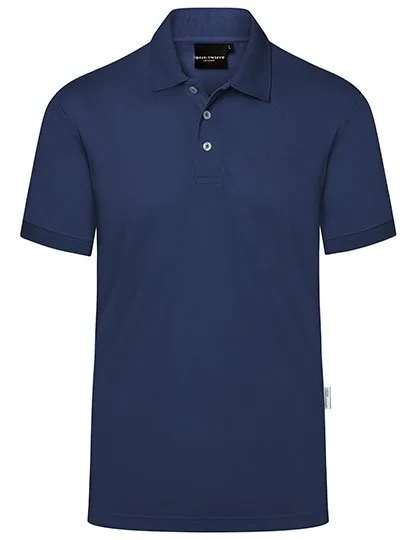 Karlowsky Poloshirt Modern-Flair Jersey-Piqué für Herren, Navy (ca. Pantone 533C) M, KY143