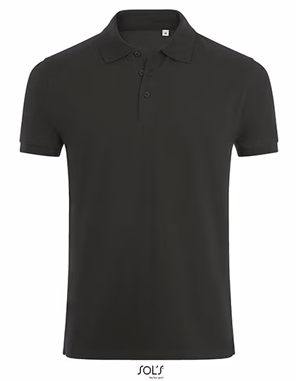 SOL´S Polo Phoenix avec col côtelé pour hommes, Charcoal Melange XXL, L01708