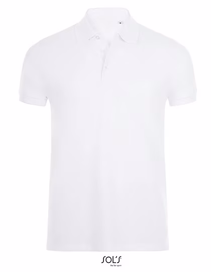 SOL'S Polo Shirt Phoenix with Ribbed Collar for Men, White S, L01708