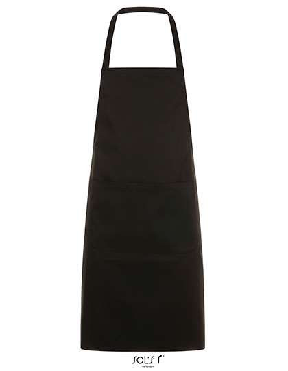 SOL´S Gramercy Schürze mit Vordertasche, Black 80 x 63 cm, L01744