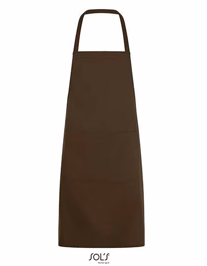 SOL´S Gramercy Schürze mit Vordertasche, Chocolate 80 x 63 cm, L01744