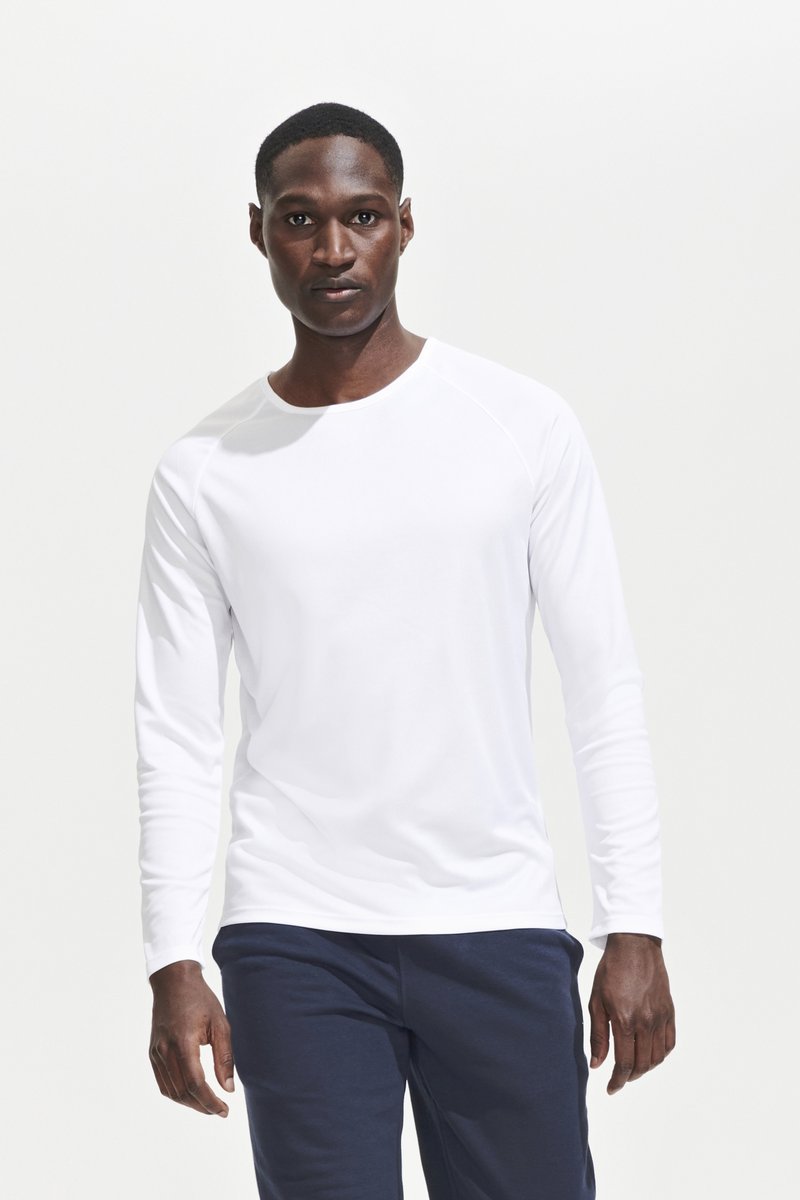 SOL´S Men´s Long Sleeve Sports T-Shirt Sporty Aqua M (L02071), L02071