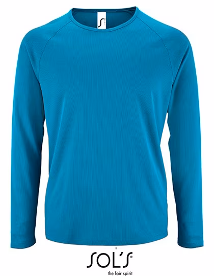 SOL´S Men´s Long Sleeve Sports T-Shirt Sporty White XL (L02071)