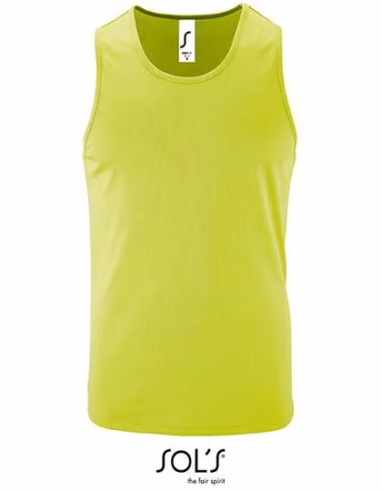 SOL'S Sport Tank Top made of Polyester for Men, Apple Green S, L02073