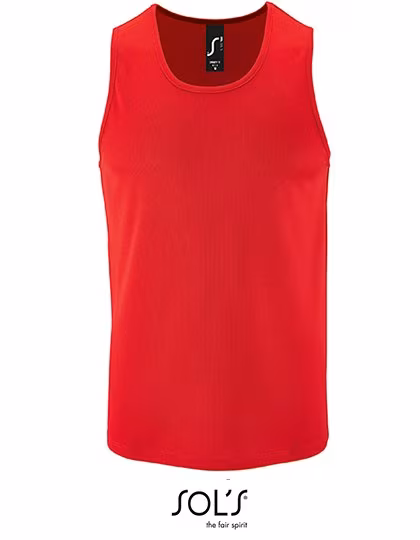 SOL´S Men´s Sports Tank Top Sporty Red S (L02073), L02073