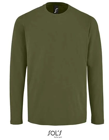 SOL´S Langarm T-Shirt Imperial Baumwolle für Herren, Dark Khaki S, L02074