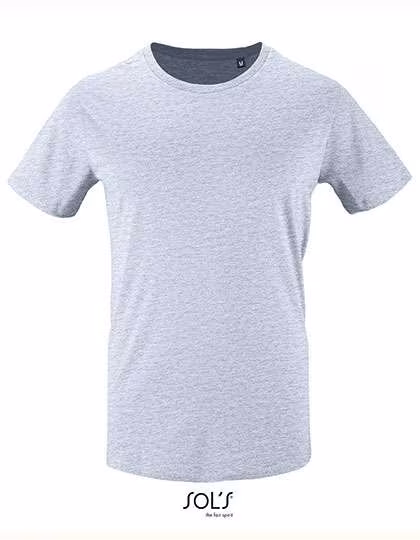 SOL´S Kurzarm T-Shirt Milo aus Bio-Baumwolle, Heather Sky XL, L02076
