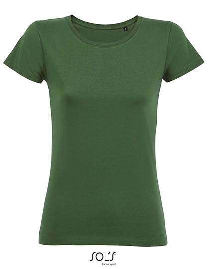 SOL´S T-Shirt Milo aus Bio-Baumwolle für Damen, Bottle Green S, L02077