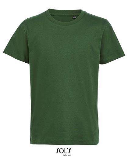 SOL´S T-Shirt Milo aus Bio-Baumwolle für Kinder, Bottle Green 2 Jahre (86/94), L02078