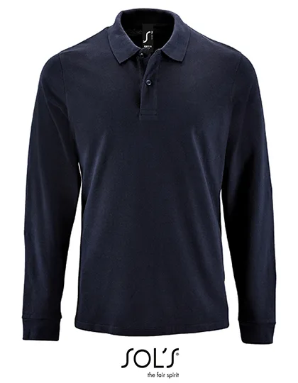SOL´S Langarm Poloshirt aus Baumwolle für Herren, French Navy XL, L02087