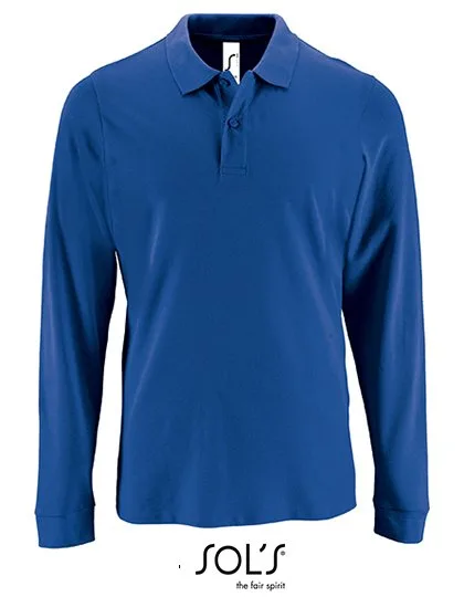 SOL´S Langarm Poloshirt aus Baumwolle für Herren, Royal Blue 241 4XL, L02087