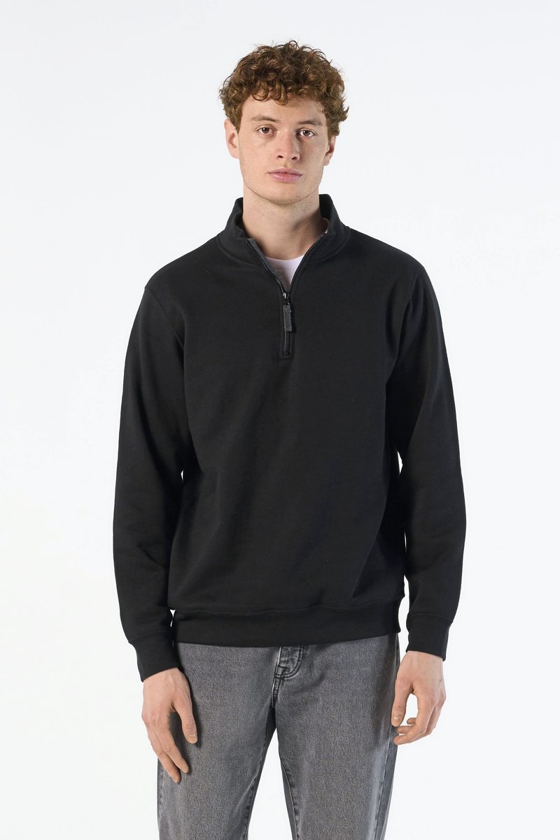 SOL´S Sweatshirt mit Half-Zip Kragen für Herren, Black S, L02088