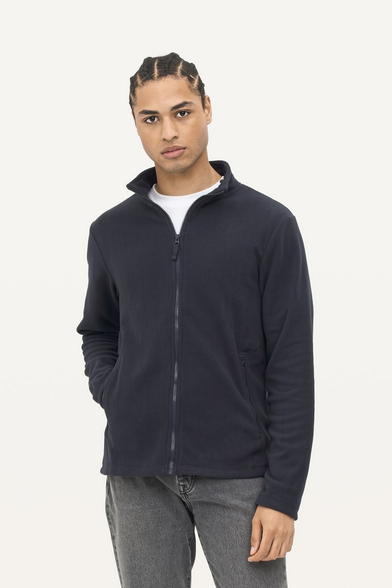 SOL´S Fleecejacke Norman mit Reißverschlusstaschen, Charcoal Grey (Solid) XL, L02093