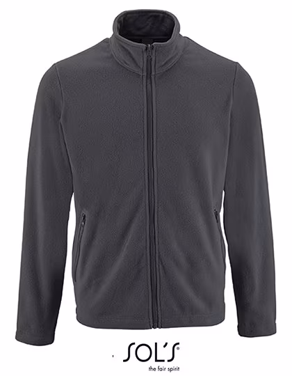 SOL'S Fleece Jacket Norman with Zip Pockets, Charcoal Grey (Solid) XL, L02093