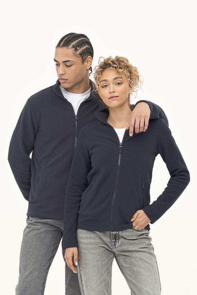 SOL´S Fleecejacke Norman mit Reißverschluss für Damen, Black M, L02094