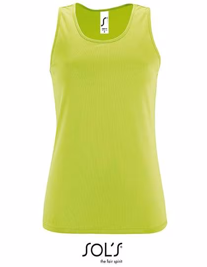 SOL´S Sport Tank Top mit Racerback für Damen, Neon Green S, L02117