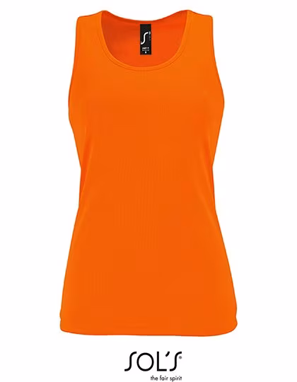 SOL´S Débardeur de sport avec dos nageur pour femmes, Neon Orange XL, L02117