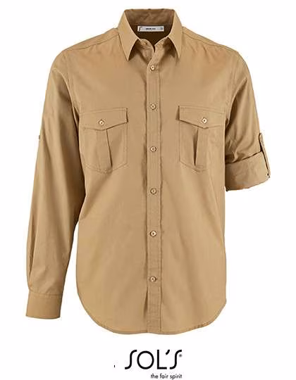 SOL´S Herrenhemd Burma mit Brusttaschen, Chestnut M, L02763