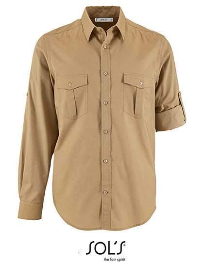 SOL´S Herrenhemd Burma mit Brusttaschen, Chestnut S, L02763