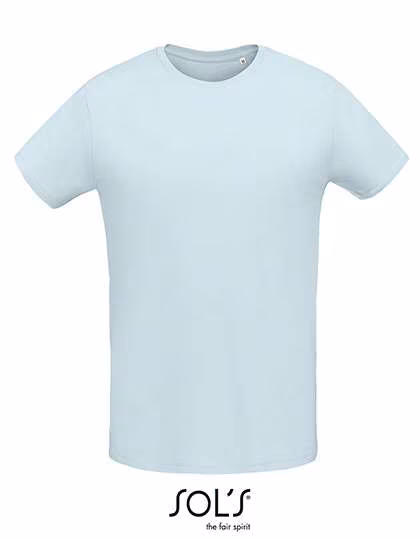 SOL´S T-Shirt Slim Fit da Uomo in Cotone, Creamy Blue XS, L02855
