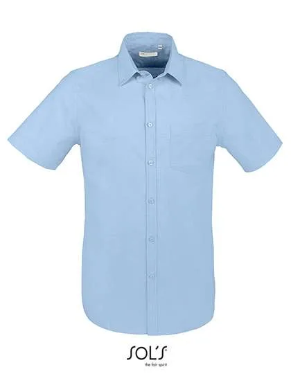 SOL´S Oxford-Hemd Brisbane mit Brusttasche für Herren, Sky Blue M, L02921